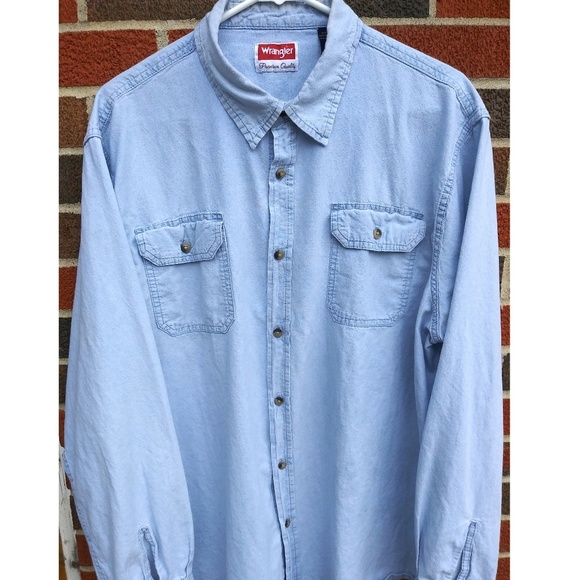 wrangler wash and wear shirts